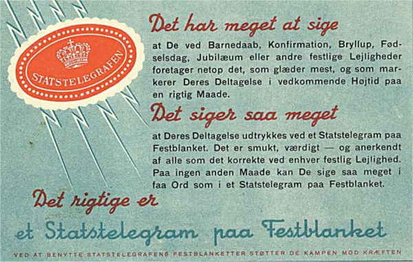 Telegram - festblanket